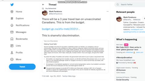 Unvaccinated banned from travel for 3 years?