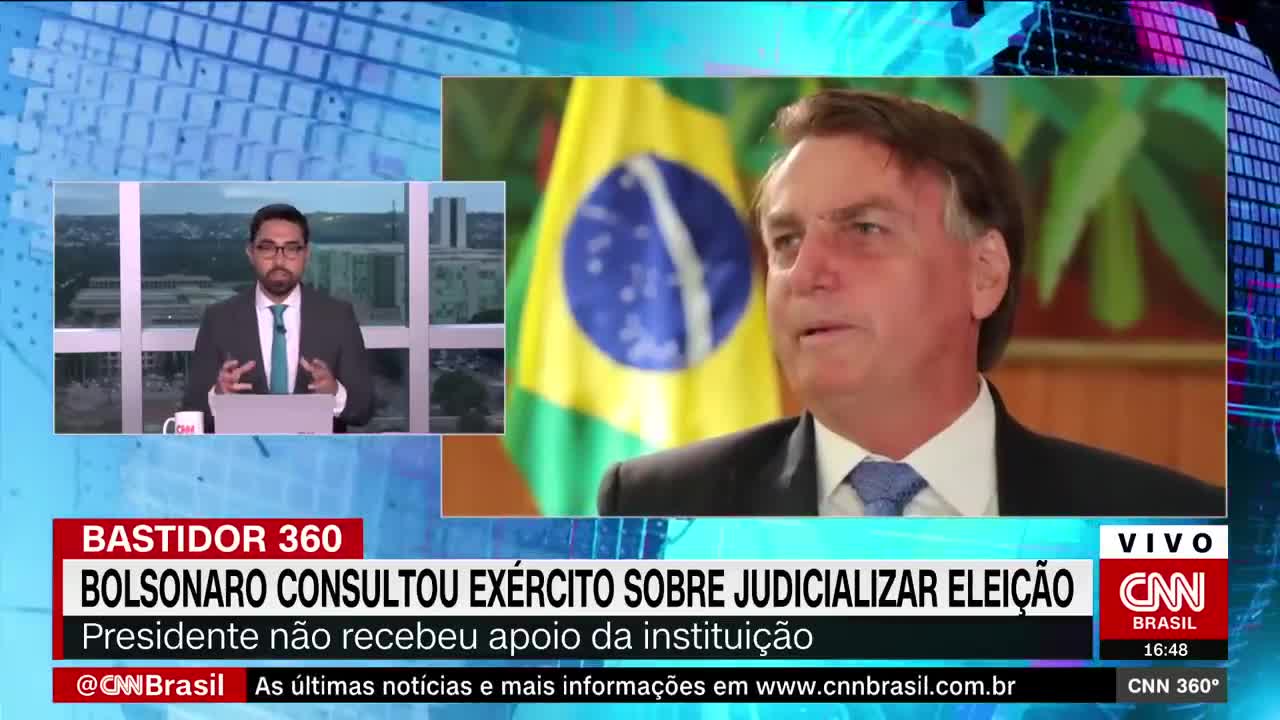 Bolsonaro consultou o Exército sobre judicializar a eleição | CNN 360º