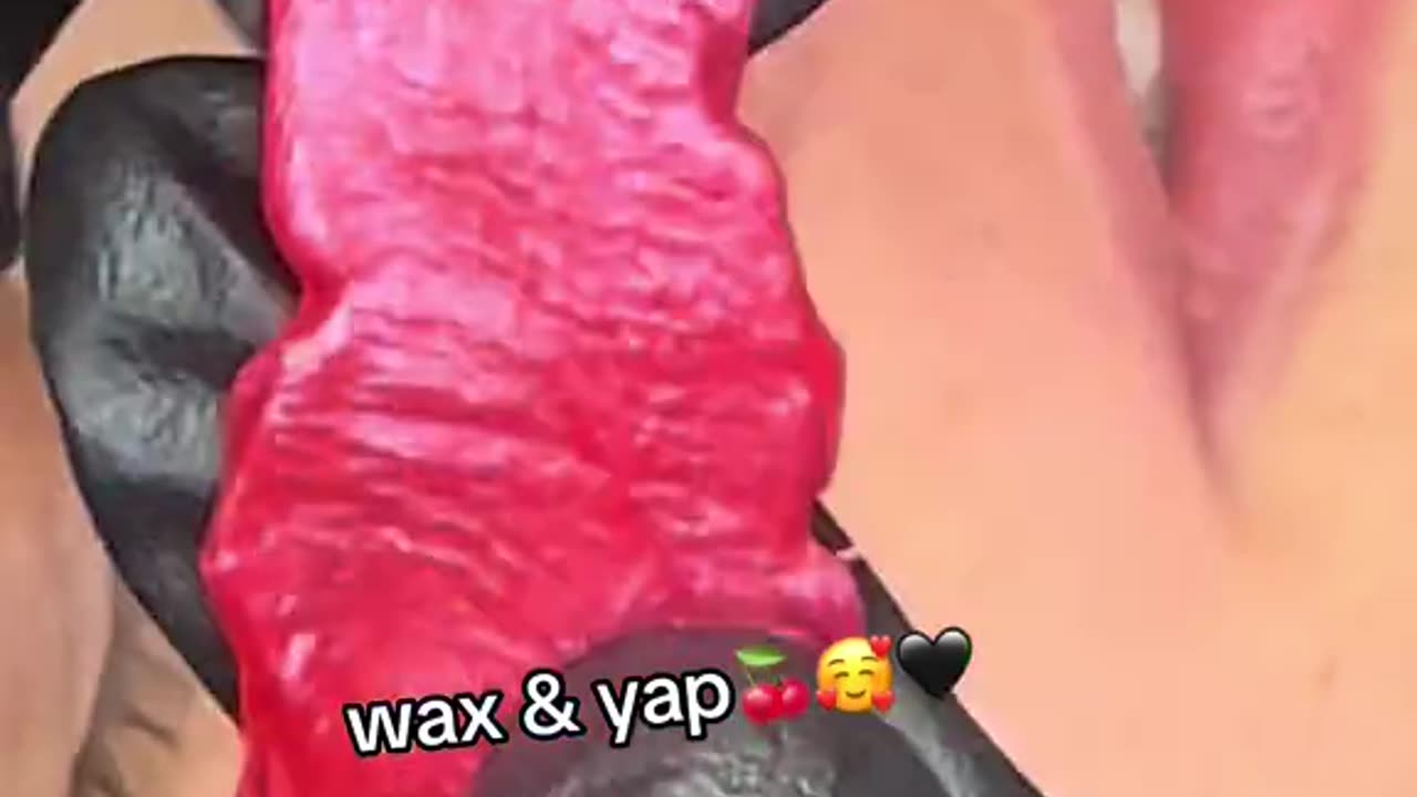 Upper Lip Waxing Tutorial with Sexy Smooth Cherry Desire Hard Wax by @kgwaxstudio