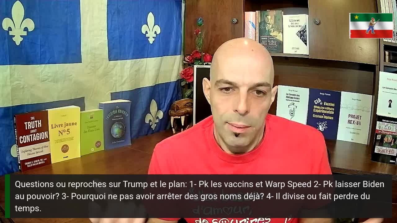 Live 129: Quel est le plan après les élections au Québec? et les plans Eugénistes vs Patriotes.