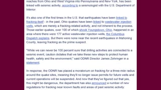 Ohio confirms Fracking and Earthquake connection