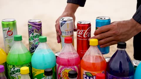 Coca Cola vs Mentos & Big Fanta, Mtn Dew, Monster, Schweppes, Sprite and Popular Sodas-14