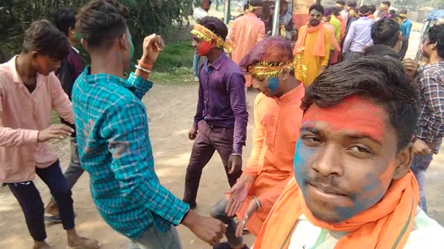 Saraswati Puja visarjan dance Masti full injoy
