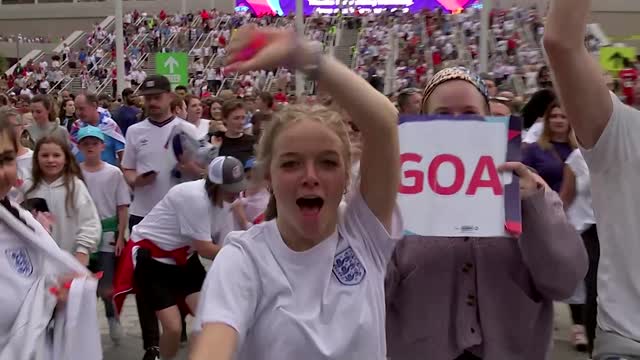 Ecstatic England fans react to historic victory