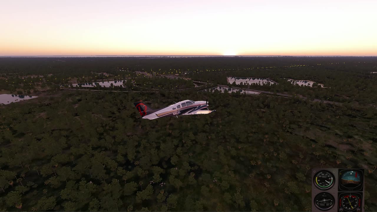 Barron 58 One Engine Gear Up Landing