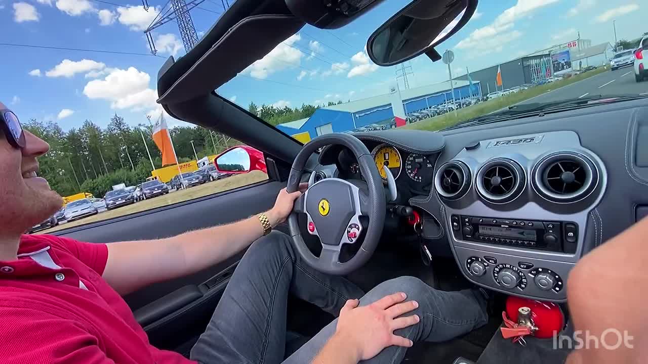 Ferrari F430 Spider Testfahrt-Autobahn