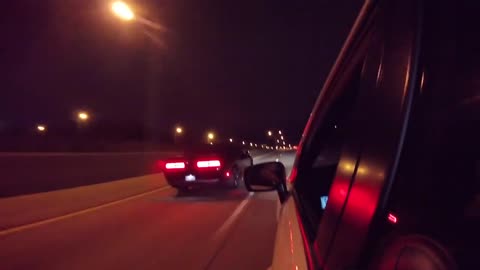 Suburu WRX STI VS Dodge Challenger Hellcat Street Race