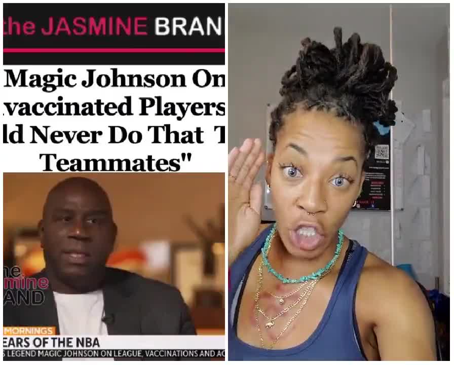 Megan McGlover Dunks On Magic Johnson