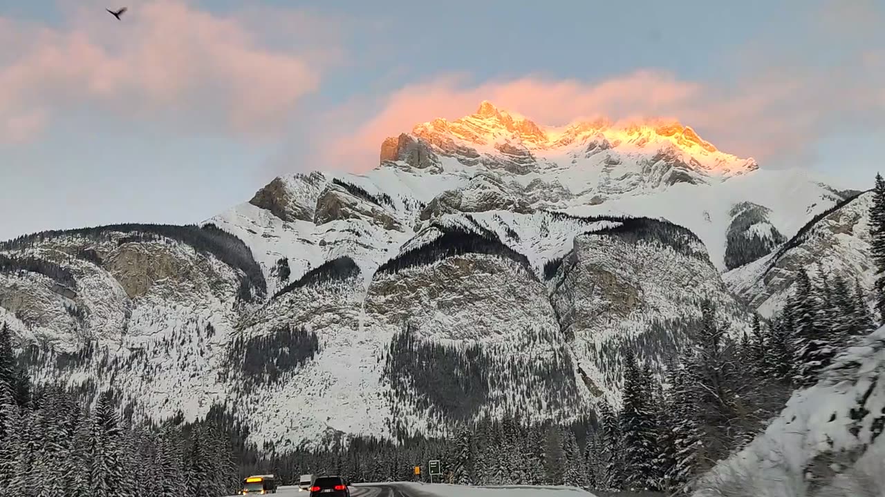 beautiful drive to banff