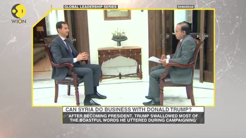 Assad comments on Trump, 2017. Says he is controlled by the "Deep State"