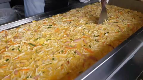 Korean street food-cheese omelette