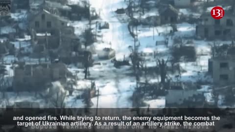 Russian equipment that fired at Ukrainian army position was ambushed on its way back