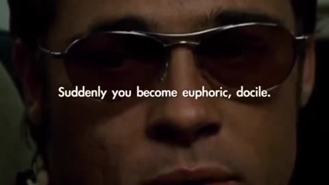 Fight club, excellent reflection, logic and guts