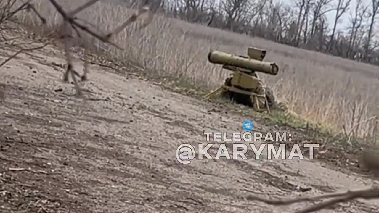 Ukrainian ATGM System detonated to early