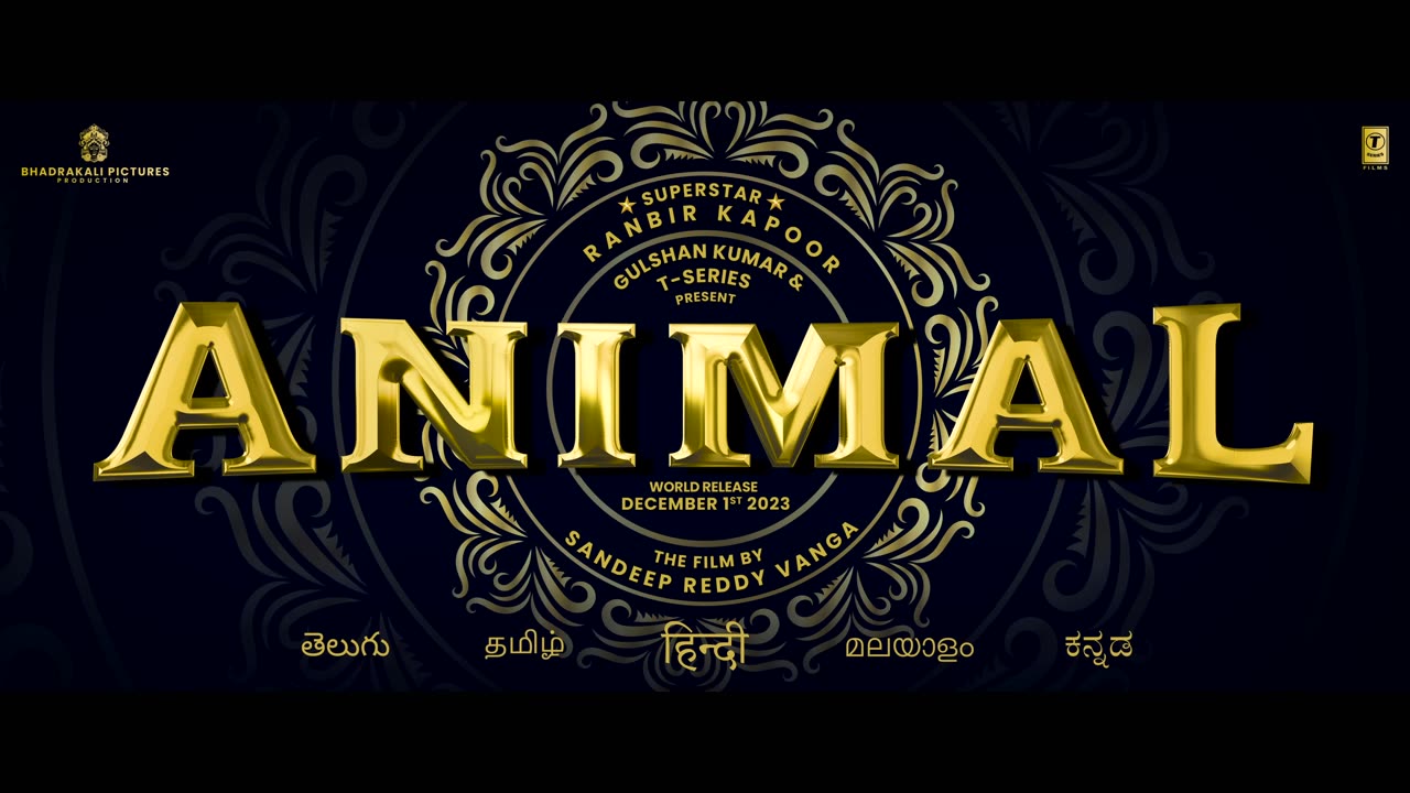 Indian Bollywood Movie Animal Official Trailer,