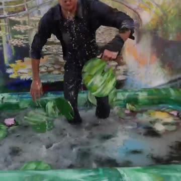 Painter stucks in trick #Magic#Trick