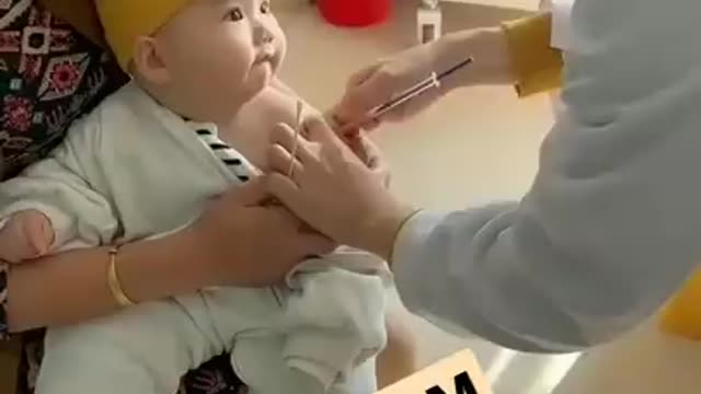 How cute baby vaccine