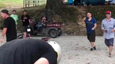 Guy Jumps Off Van While Riding On Electric Unicycle