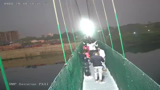 India, Bridge broke down, October 2022.