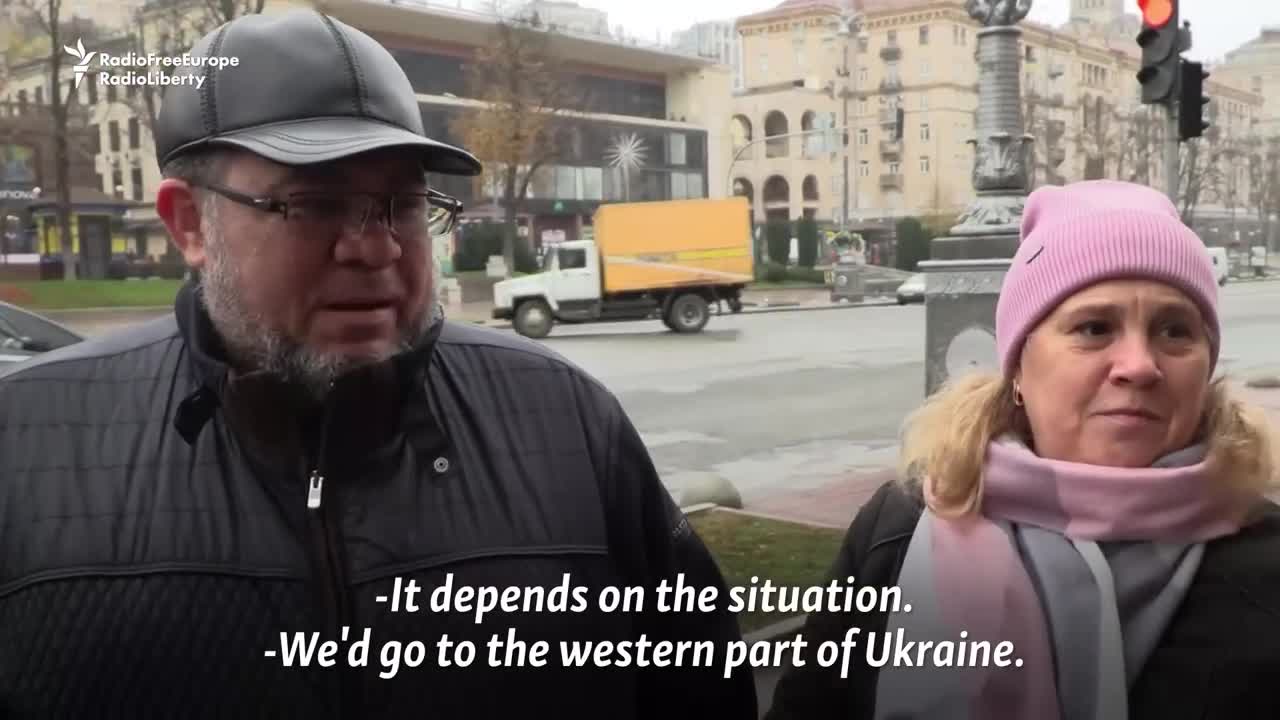 Ukrainians React To Reports Of Possible Kyiv Evacuation