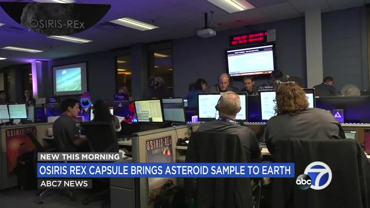 NASA's 1st asteroid samples land on Earth after release from spacecraft