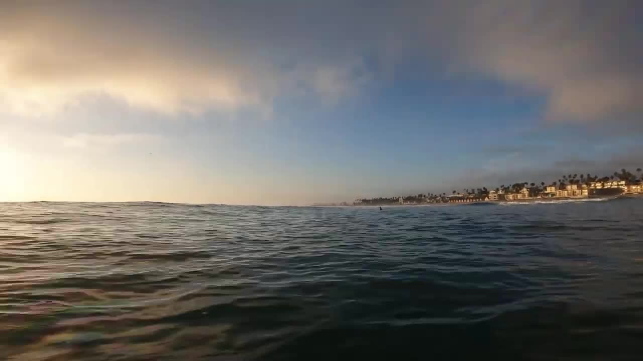 2022 __ September Sunset __ Oceanside, CA __ Bodyboarding POV