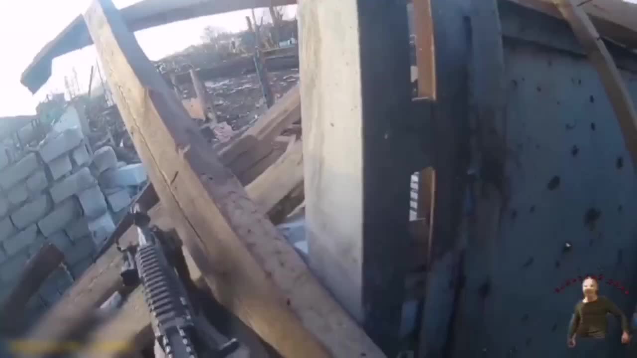 Russian special forces in combat with the V.S.U. in the LNR.
