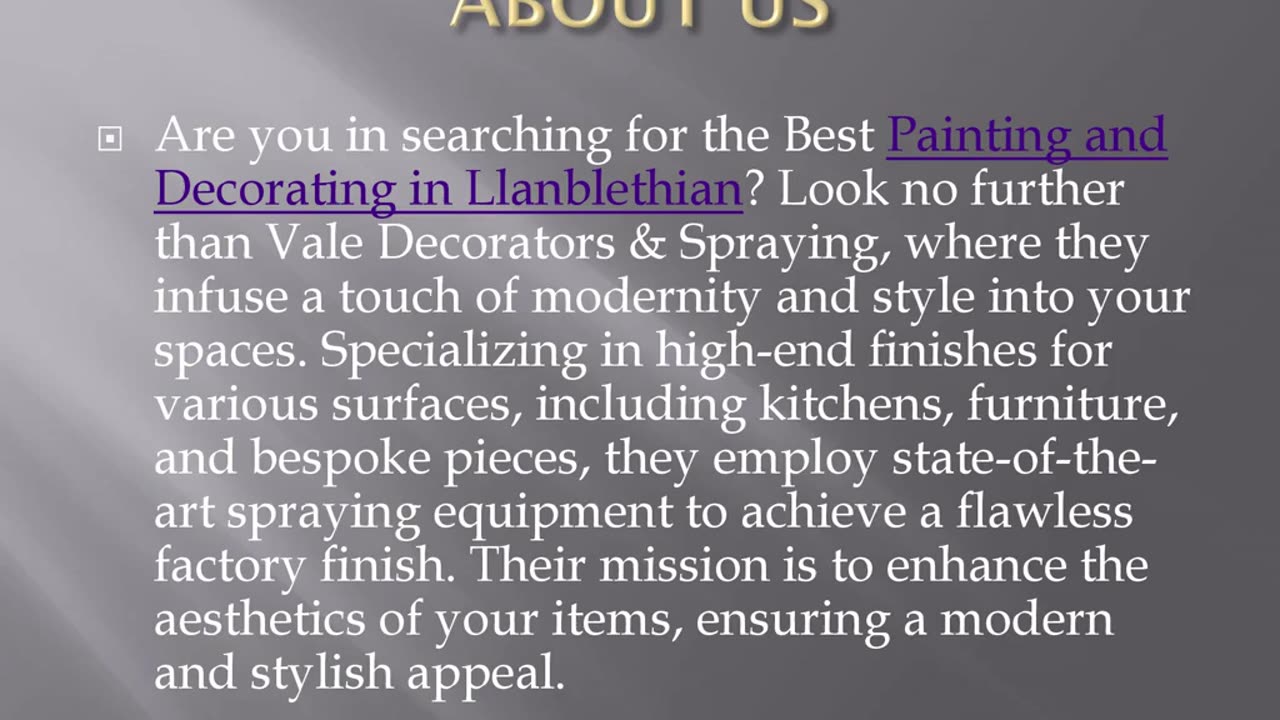 Best Painting and Decorating in Llanblethian