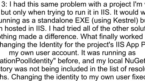 InvalidOperationException Cannot find compilation library location for package 39SystemSecurityCryp