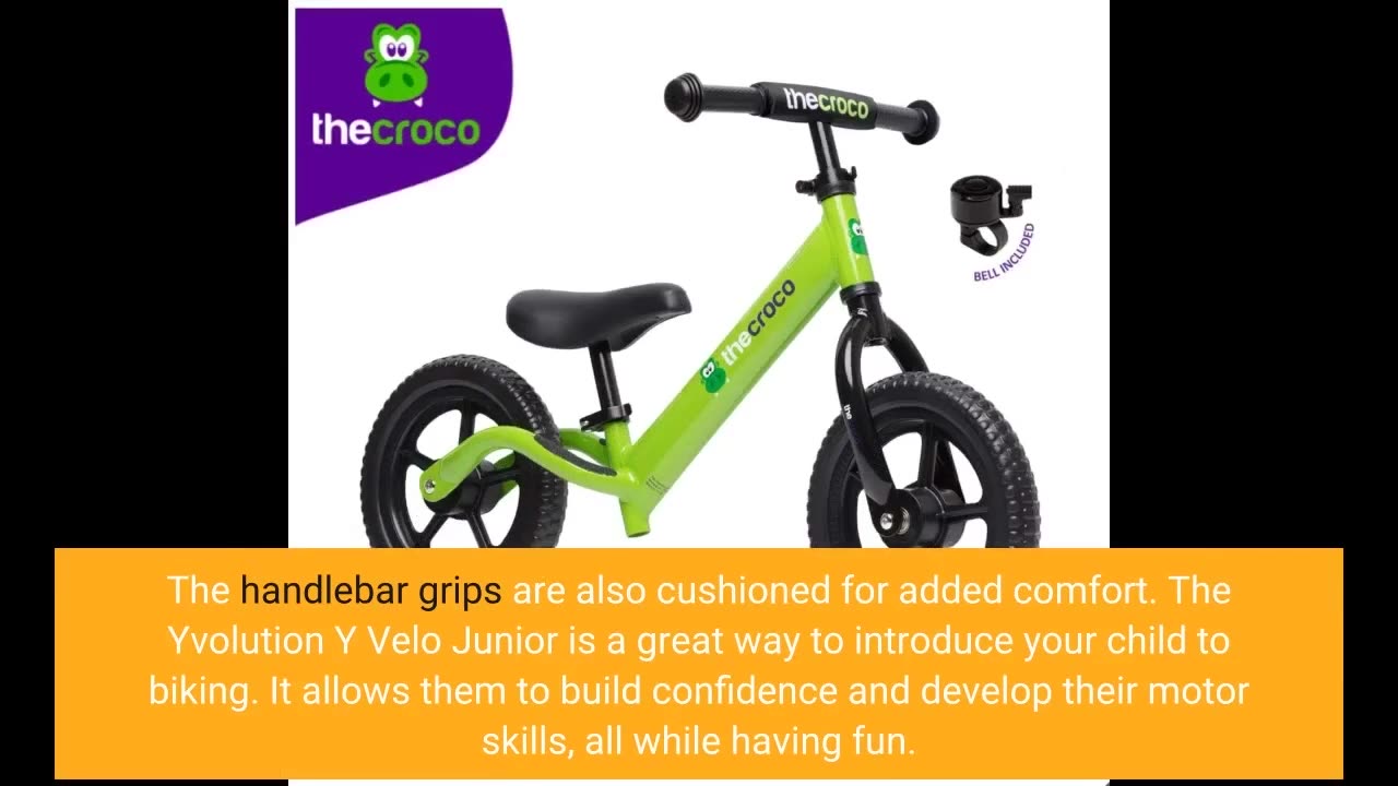 See Comments: Yvolution Y Velo Junior Toddler Balance Bike 9 Inch Wheel No-Pedal Training Bicyc...