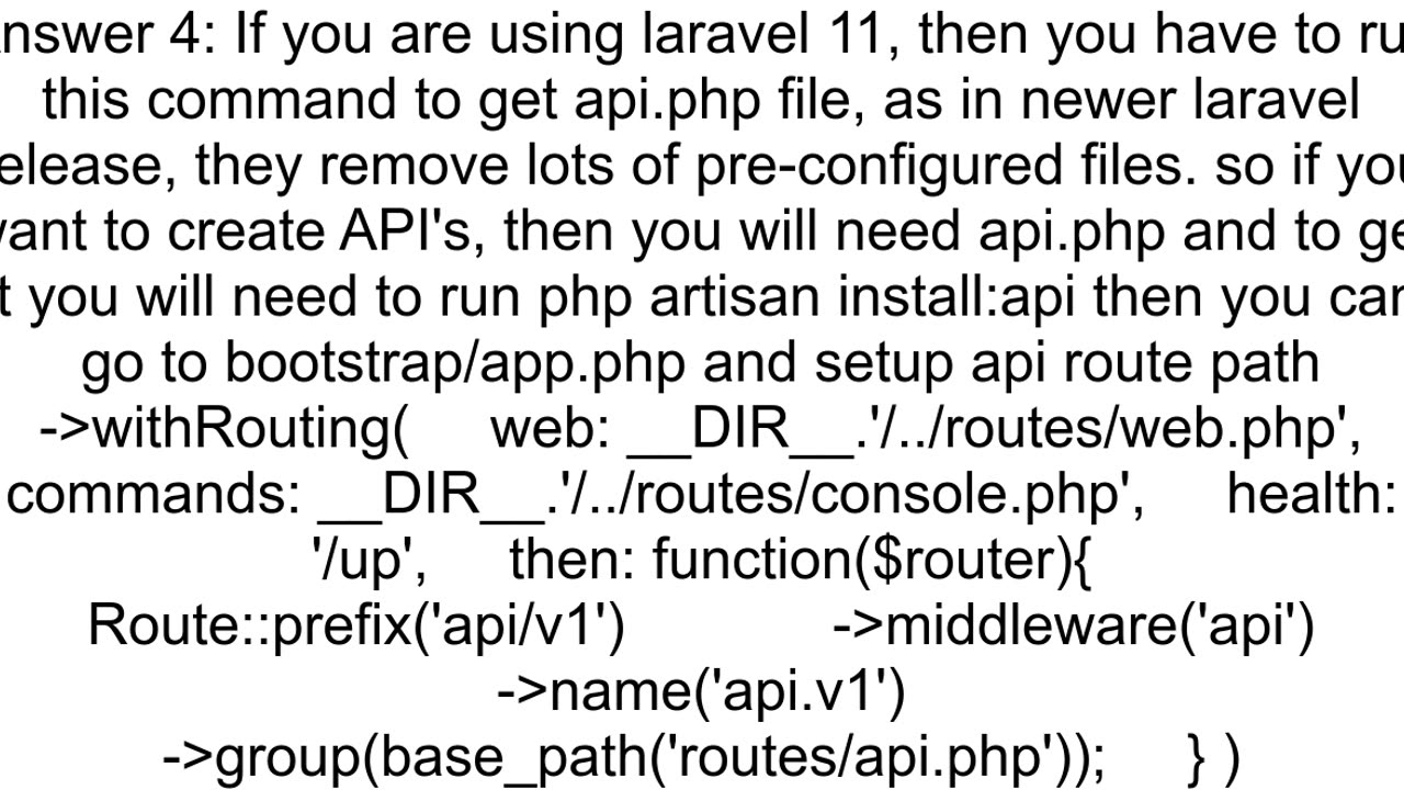 I39m trying to create an API in laravel but I39m having problems