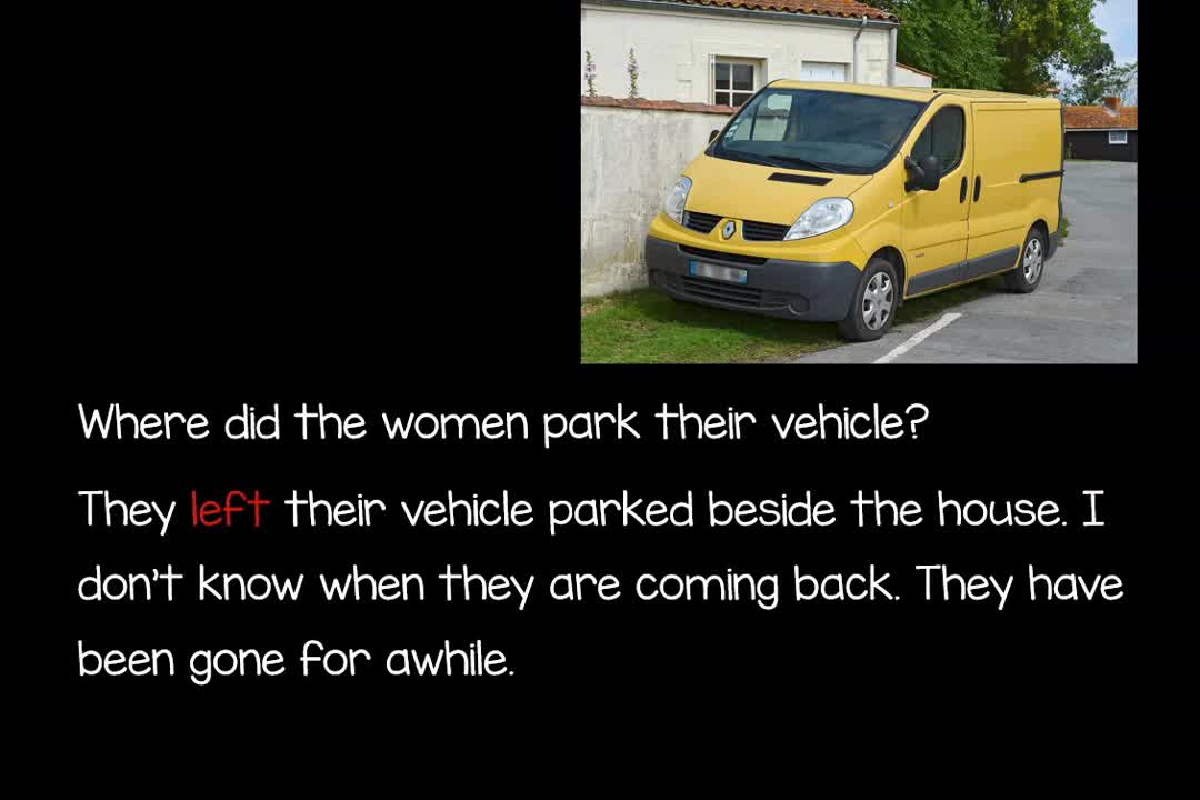 Where did the women park