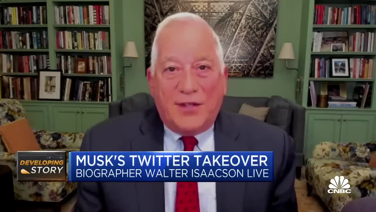 Elon musk biographer Walter Isaacson on looming twitter layoffs and potential users fees