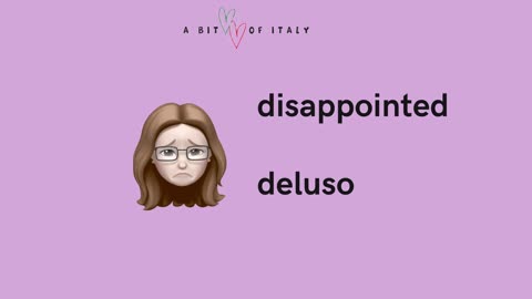 Italian words: emotions - emozioni