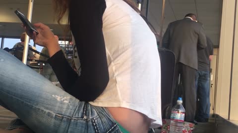 Airport Teal Thong (Part 5)