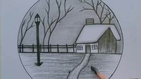 Scenery ##pencil art