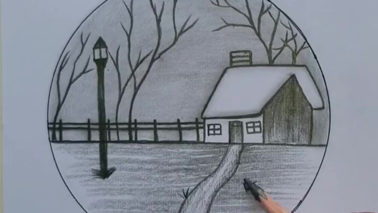 Scenery ##pencil art