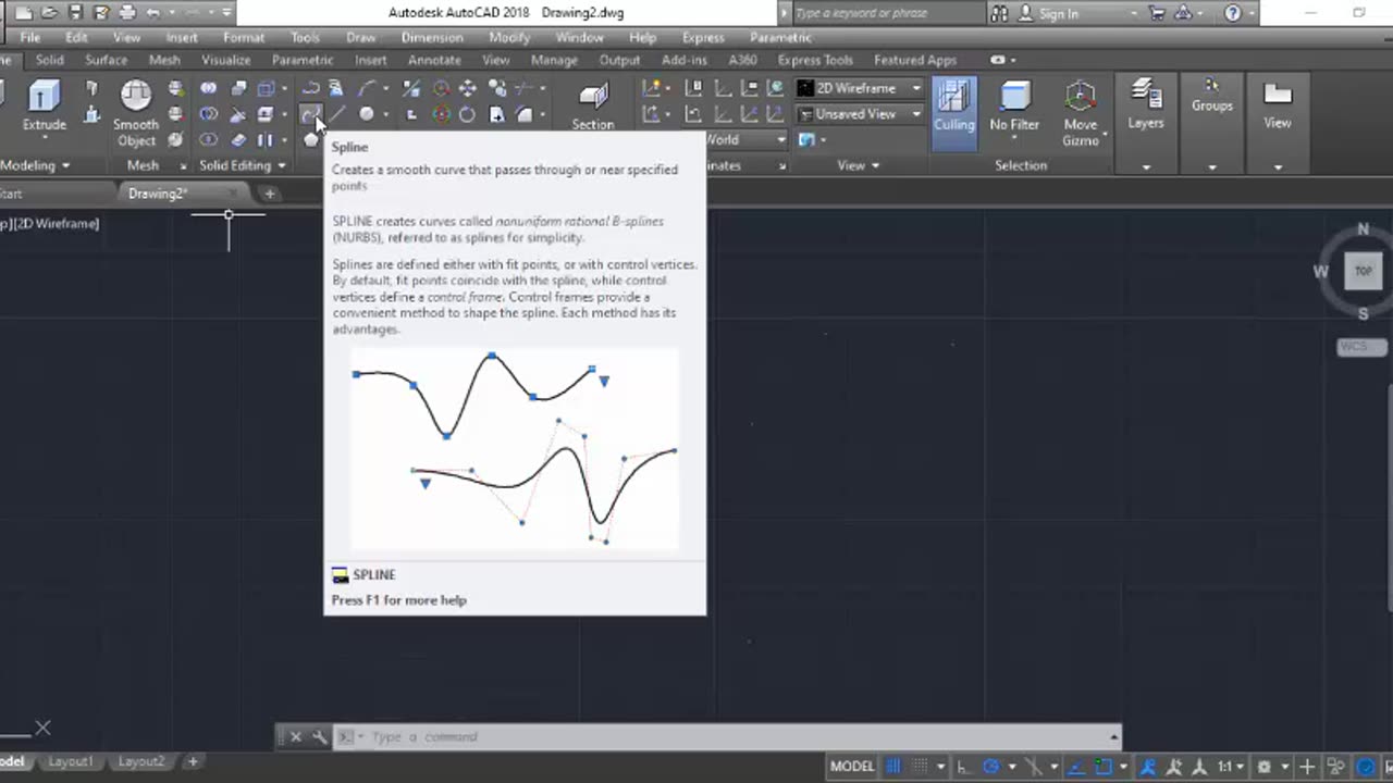 Spline Drawing on AutoCAD by Masroor Khan For Beginners