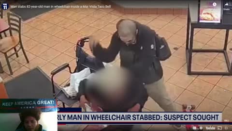 Elderly man in wheelchair Stabbed multiple times!