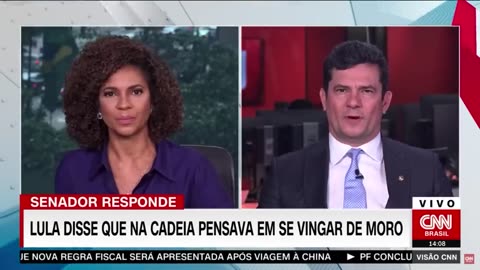 Recortes - Moro em entrevista para a CNC comenta declaração de Lula "EU VOU ME VINGAR DESSA GENTE"