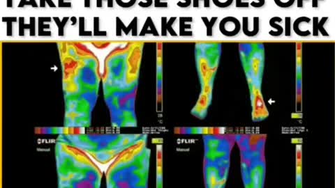 Shoes are Toxic. Ground at least 15 mins per day (when the weather permits).