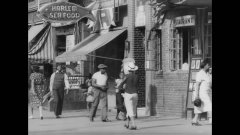 Harlem Street Scenes and Queensbridge Projects Construction 1939