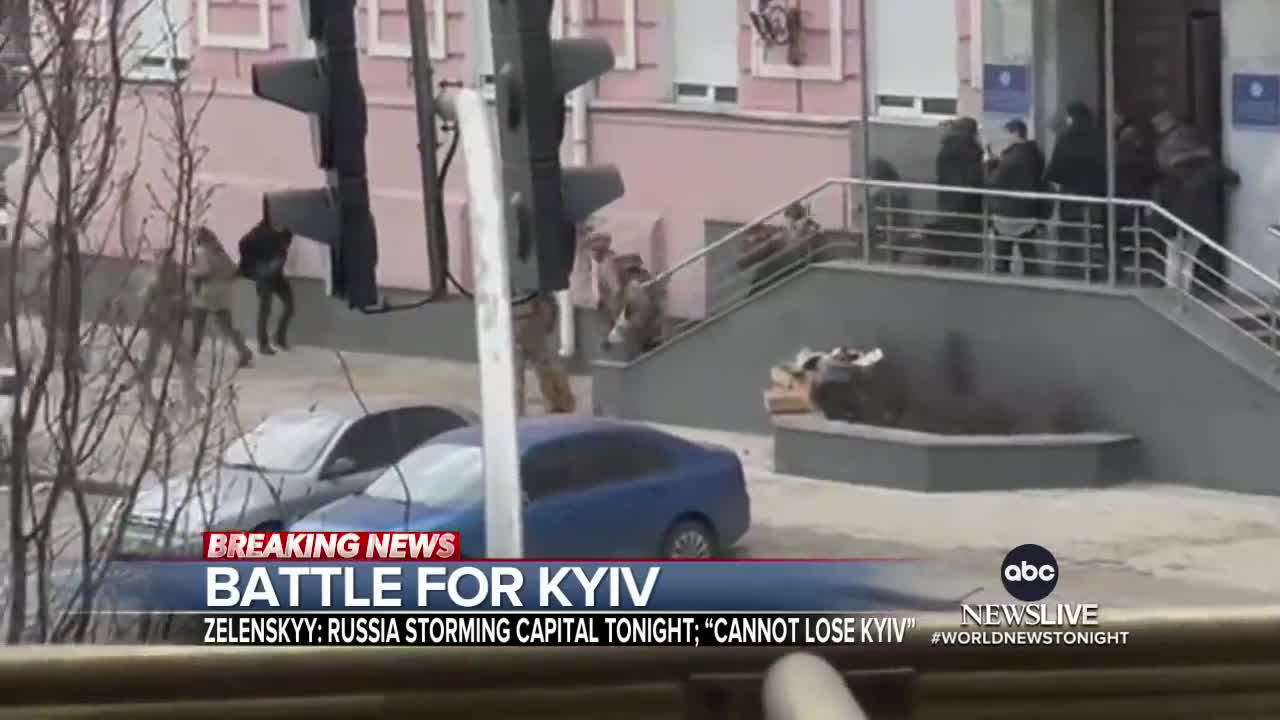 RUSSIA ATTACKS UKRAINE CAPITAL OF KYIV