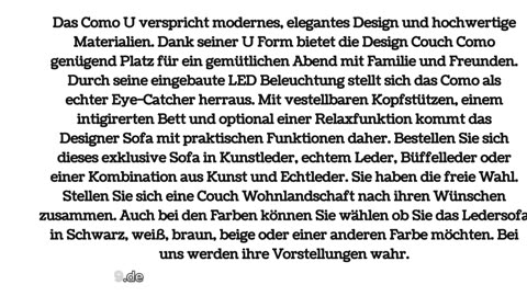Wohnlandschaft ComoU