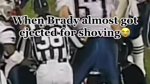 Brady really almost got tossed😭