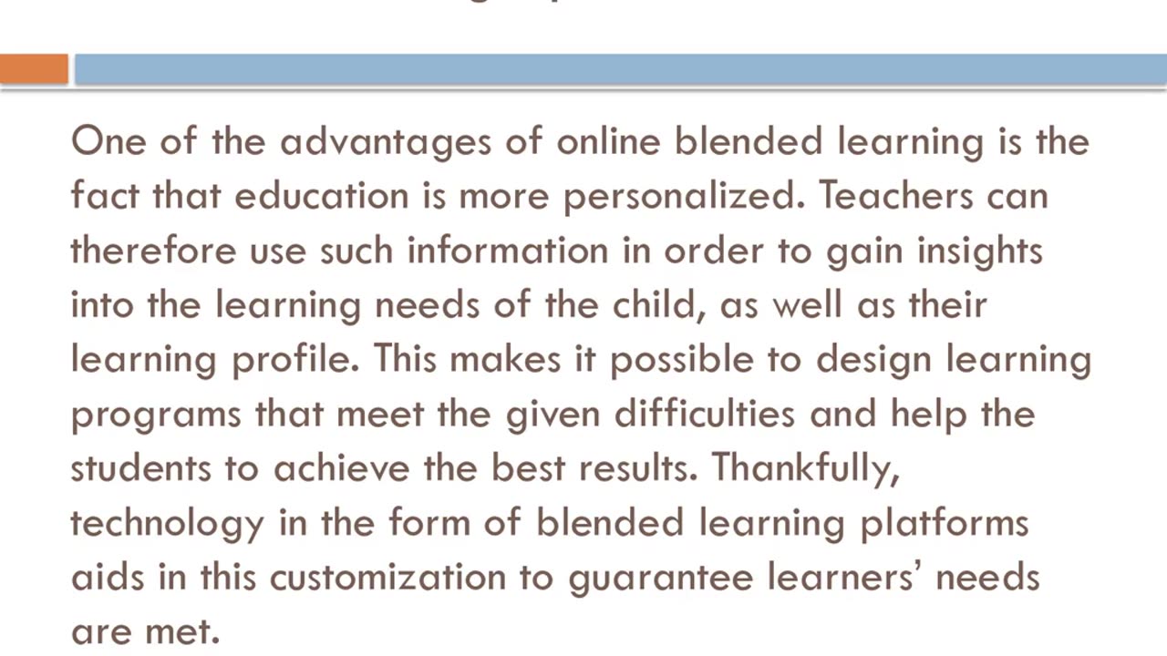 Benefits of incorporating online blended learning in schools