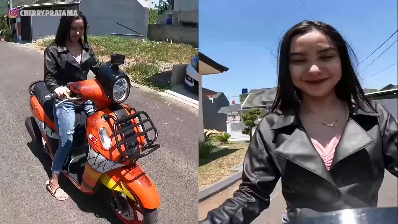 Jadi GW Yang Takut Yah.. Lihat Dewi Belajar Naik Motor!