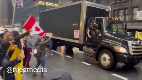 NEW YORK STAND WITH CANADA IN PROTEST