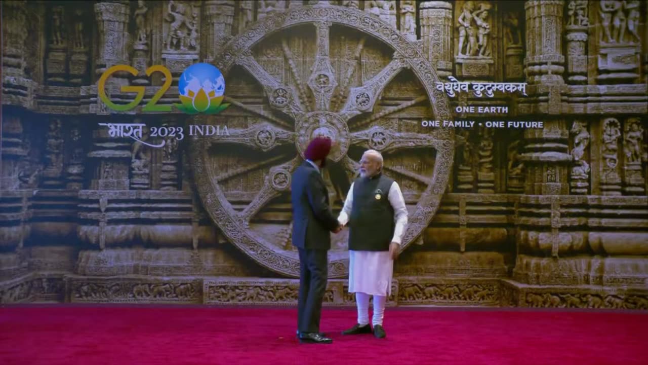 G20 Summit Delhi- World Bank President Ajay Banga arrives at the Bharat Mandapam for the G20 Summit