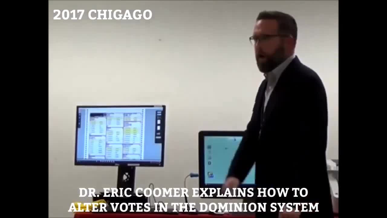 Eric Coomer explains how to alter votes via the Dominion voting system